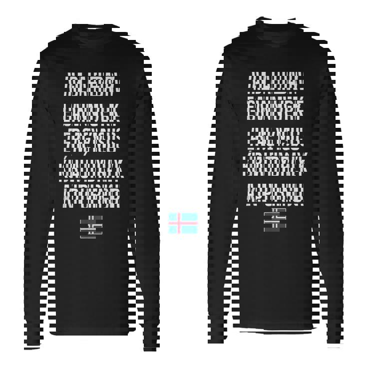 アイスランド語で一番長い単語 アイスランド 長袖Tシャツ
