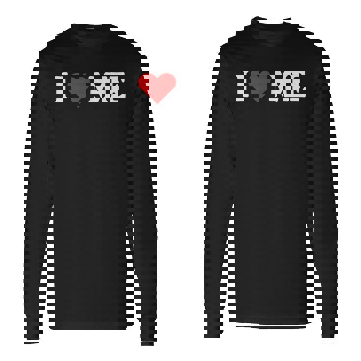 アイラブミー、アイロニックな皮肉のバレンタイン 長袖Tシャツ