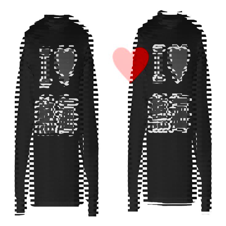 アイラブ・熱海（I Love ハート）【47都道府県・市区町村】ジモtティ 地元愛 お土産 グッズ 面白い 長袖Tシャツ