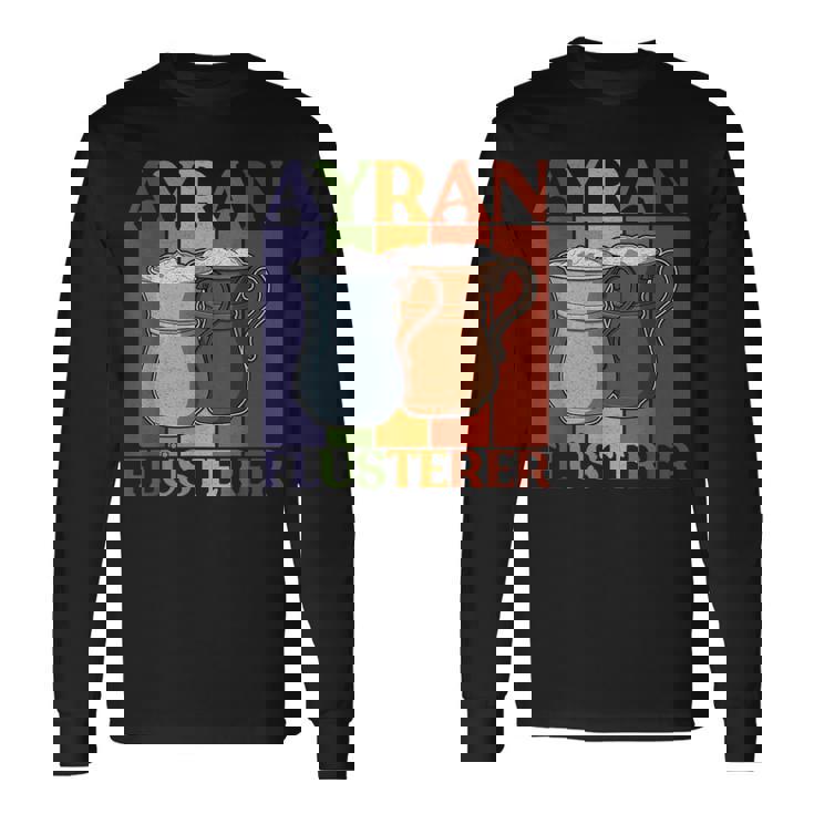 アイラン トルコ 食べ物 国のお土産 ヨーグルトドリンク 料理 長袖Tシャツ