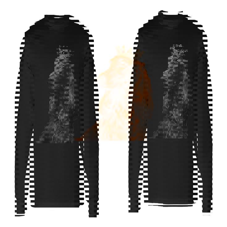 アイリッシュセッター犬 アイリッシュセッター 長袖Tシャツ