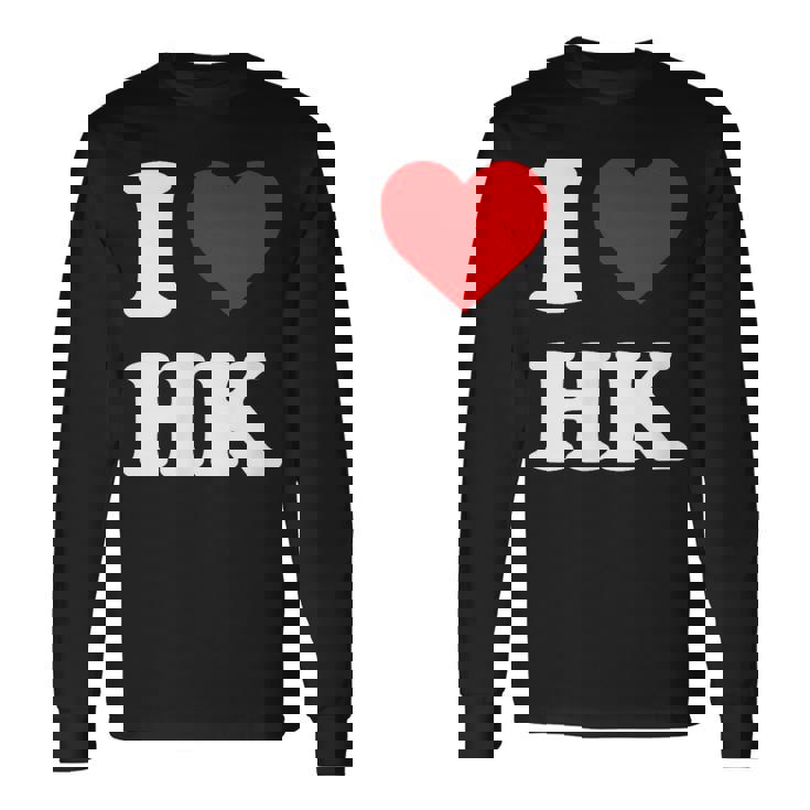 アイ・ラブ Hk アイハート香港 長袖Tシャツ