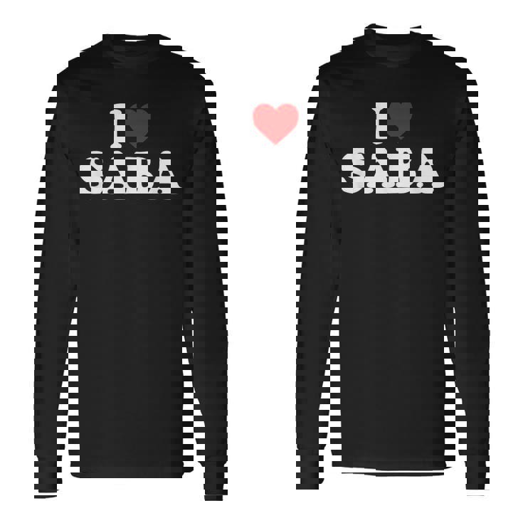 アイ・ラブ・サバ 長袖Tシャツ