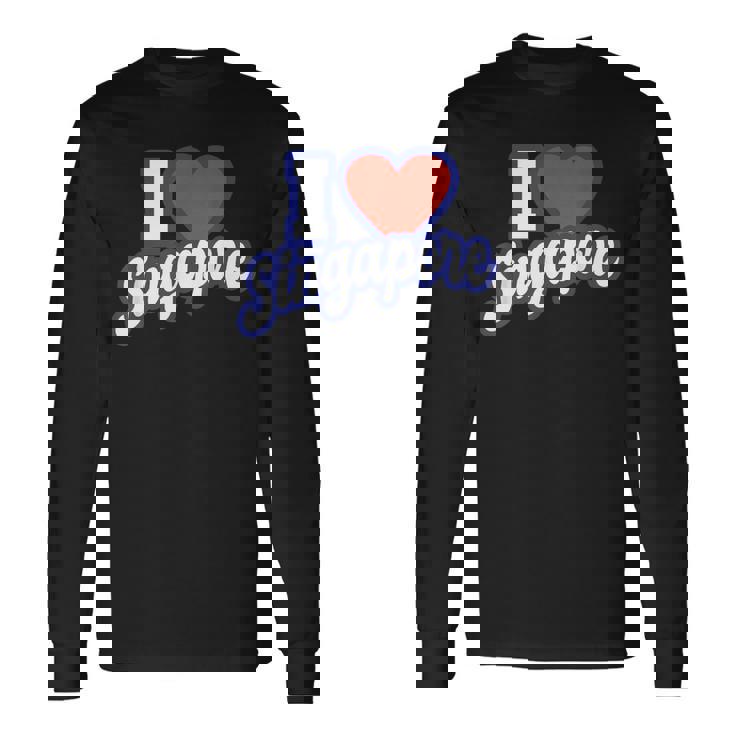 アイ・ラブ・シンガポール 長袖Tシャツ