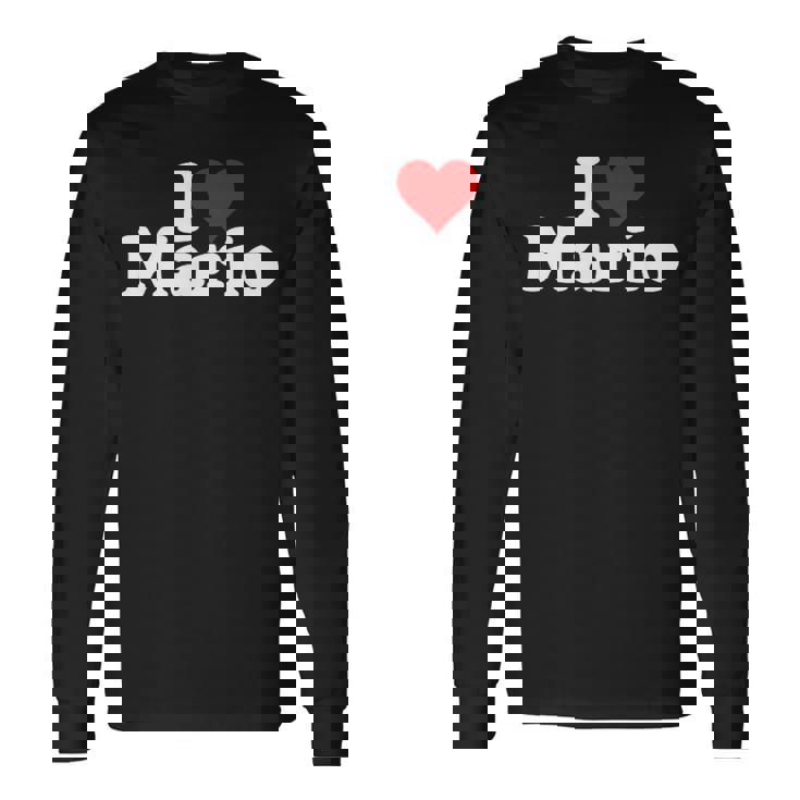 アイ・ラブ・ハート・マリオ 長袖Tシャツ