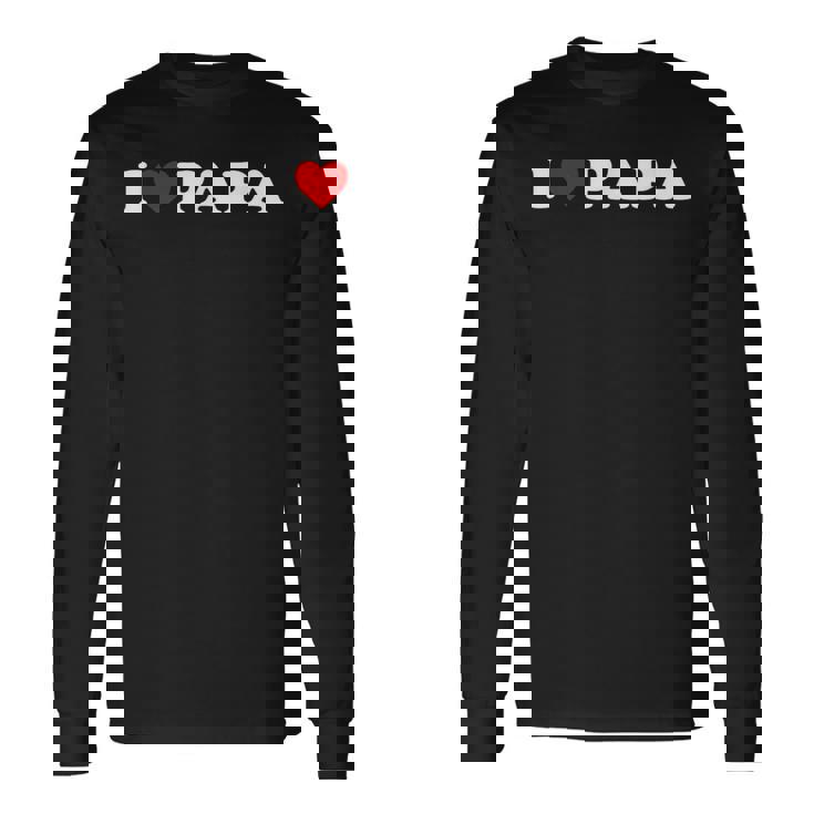 アイ・ラブ・パパ 長袖Tシャツ