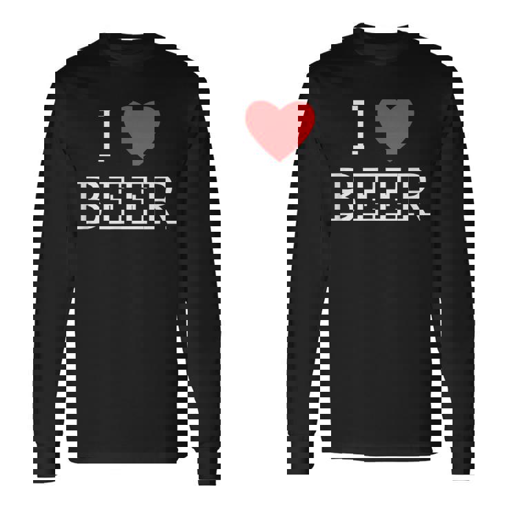 アイ・ラブ・ビール 長袖Tシャツ