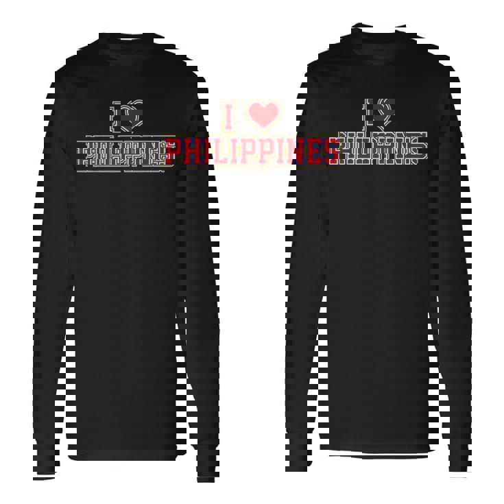 アイ・ラブ・フィリピン 長袖Tシャツ