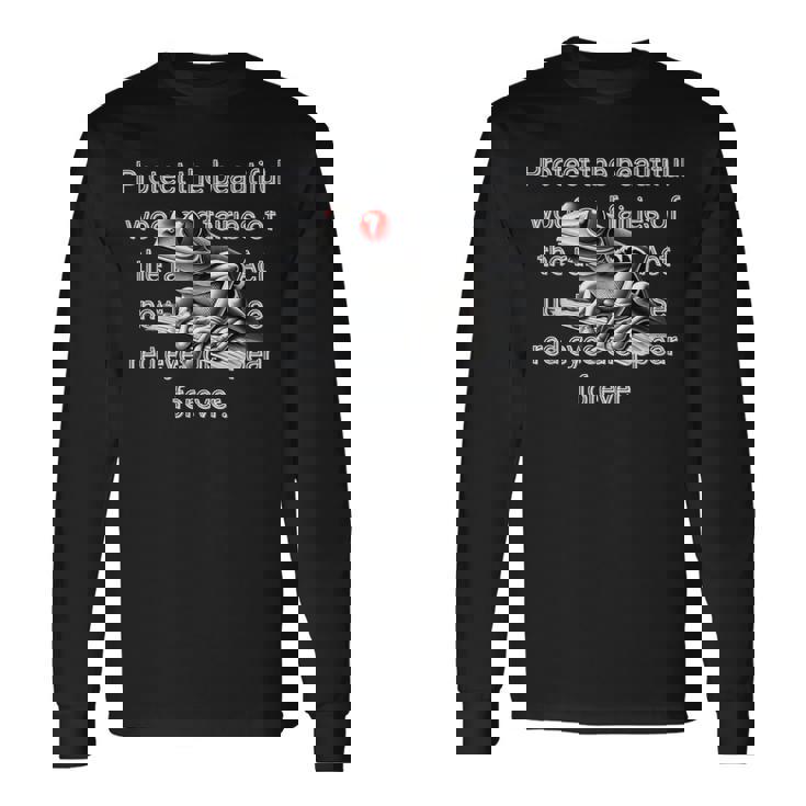 アカメアマガエルを守ろう 熱帯雨林保護デザイン 長袖Tシャツ