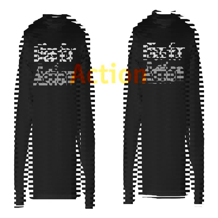 アクションへのバイアス 長袖Tシャツ