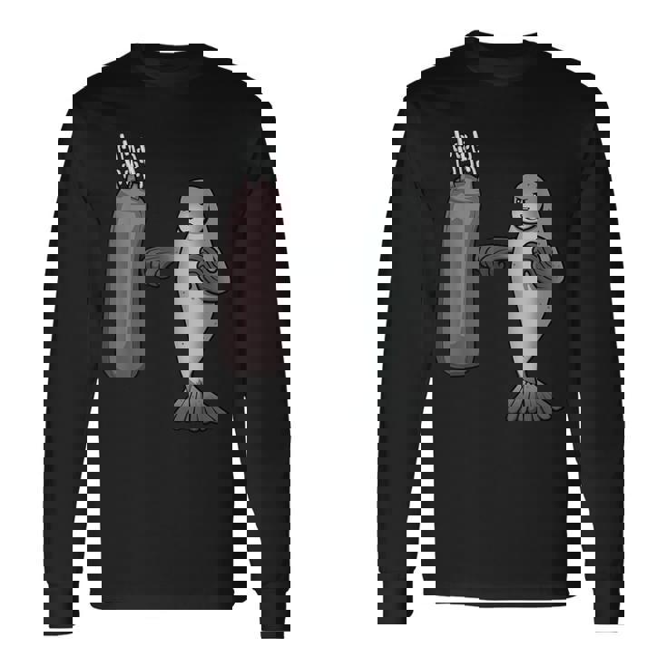 アザラシ ボクシング ホビーボックス スポーツ 海獣 長袖Tシャツ