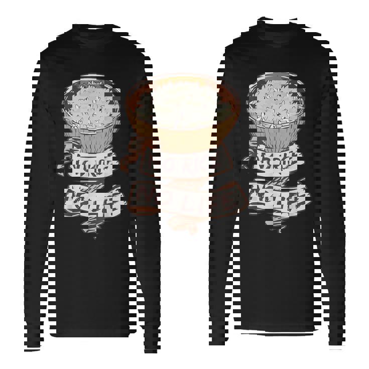 アジア料理 炒飯丼 ご飯好き 食通 長袖Tシャツ ギフトのアイデア