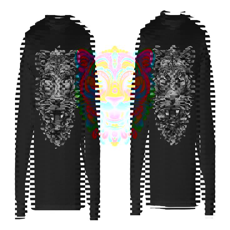 アステカ神 ジャガー ネイティブ メキシカン プライド ケツァルコアトル マヤ人 長袖Tシャツ