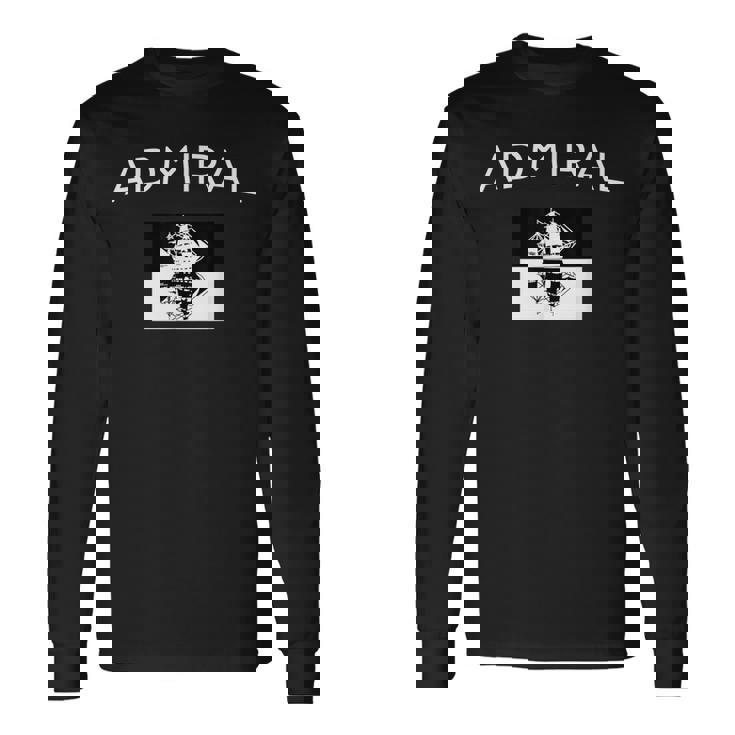 アドミラル ヴィンテージ レトロ 面白い 帆船 ギフト 長袖Tシャツ