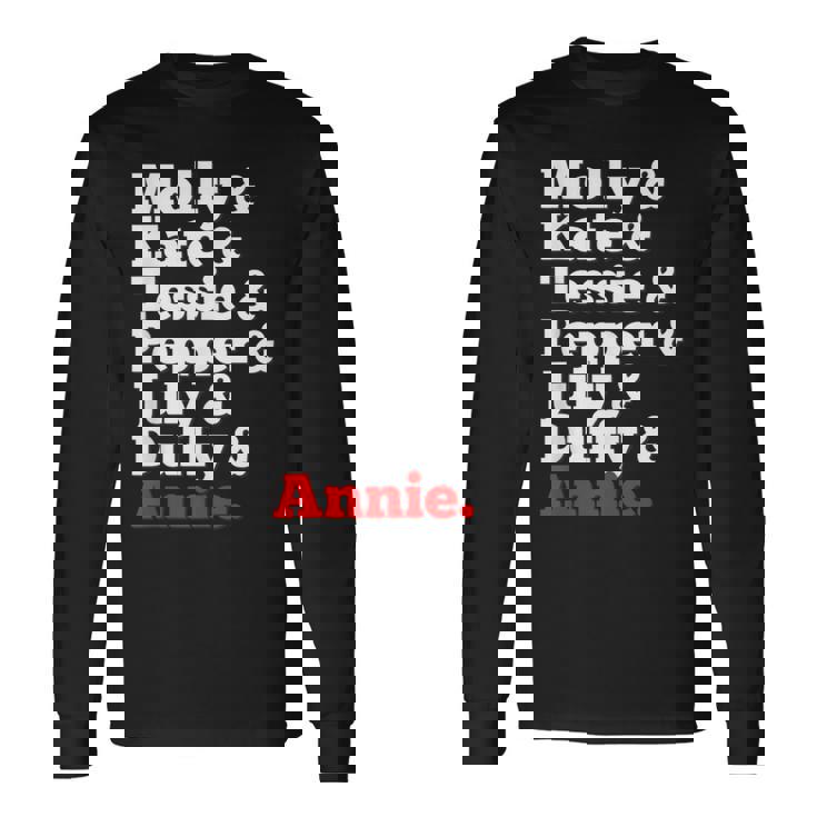 アニーの孤児たち 長袖Tシャツ