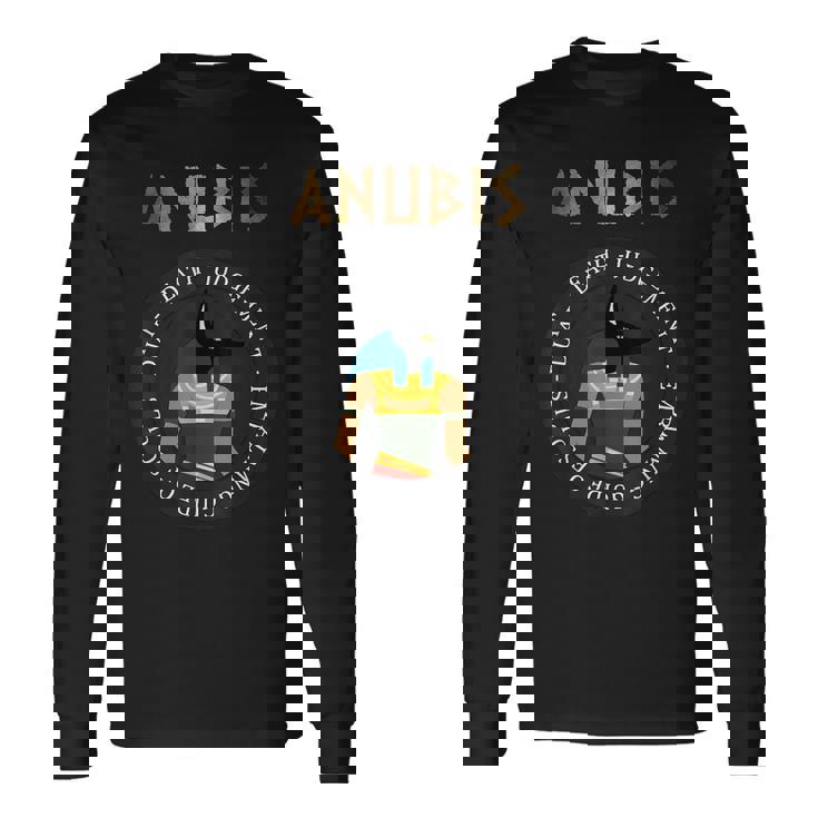 アヌビス 古代エジプトの神 エジプト神話 長袖Tシャツ