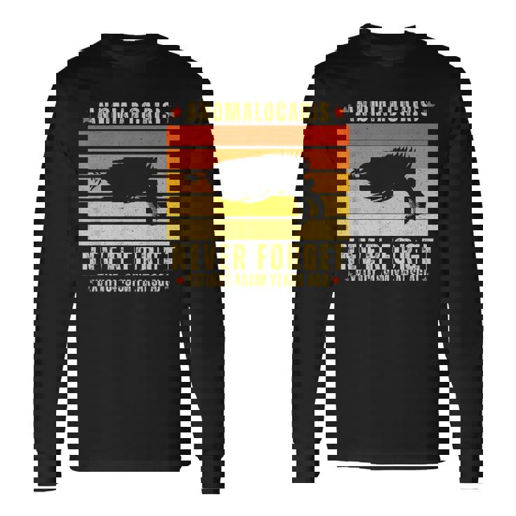 アノマロカリスは絶滅した節足動物を決して忘れない 長袖Tシャツ