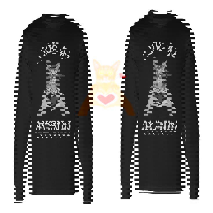 アビシニアン 猫 アビシニアン アビス 長袖Tシャツ