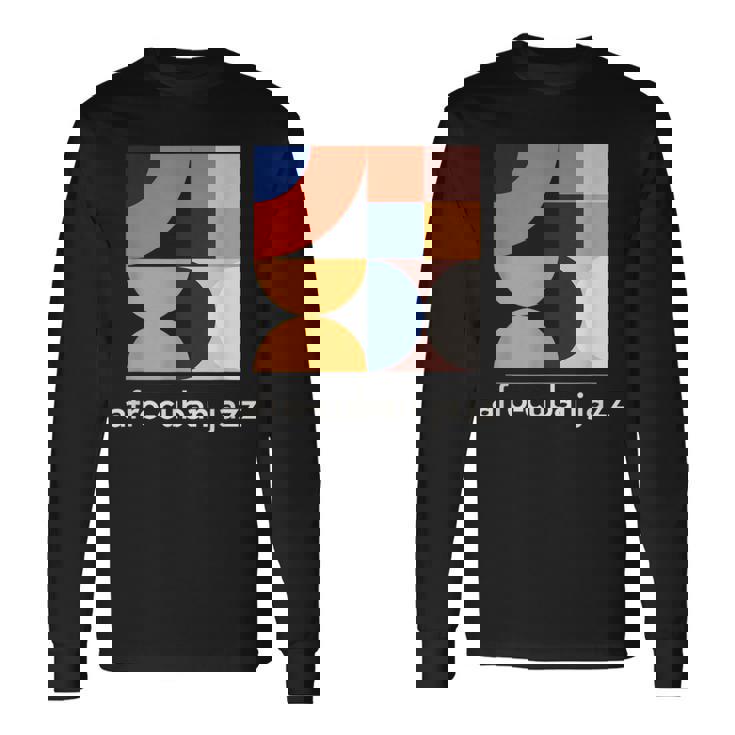 アフロキューバンジャズ ヴィンテージ ラテンジャズ ミュージックバンド 長袖Tシャツ