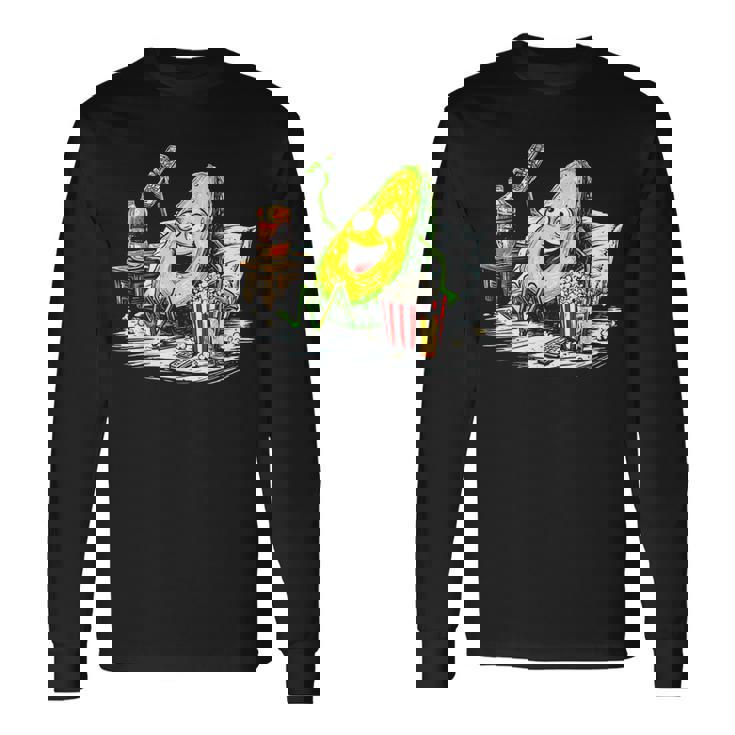 アボカド リラックス 持株 おやつ アート フルーツ モチーフ アボカド 長袖Tシャツ