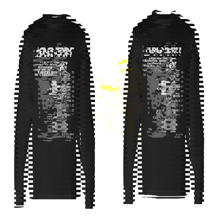 アメコミ風 縄文土偶 土偶 縄文のビーナス 仮面の女神 縄文 土器 はにわ マンガ 昔ばなし 茅野市 国宝土偶 長袖Tシャツ