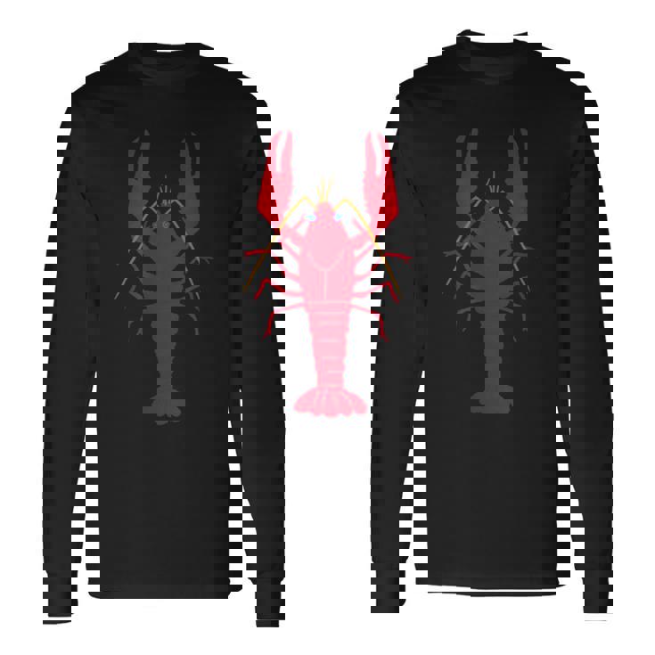 アメリカザリガニ_エビガニ_ザリガニ 長袖Tシャツ