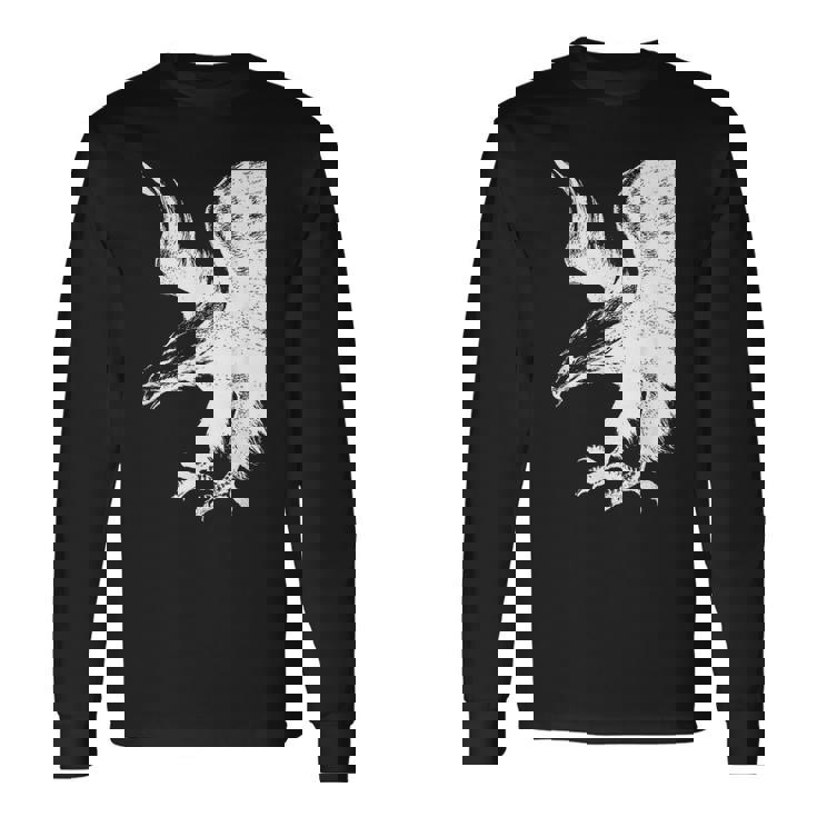 アメリカンイーグル ブラック ホワイト アメリカンパトリオット 長袖Tシャツ