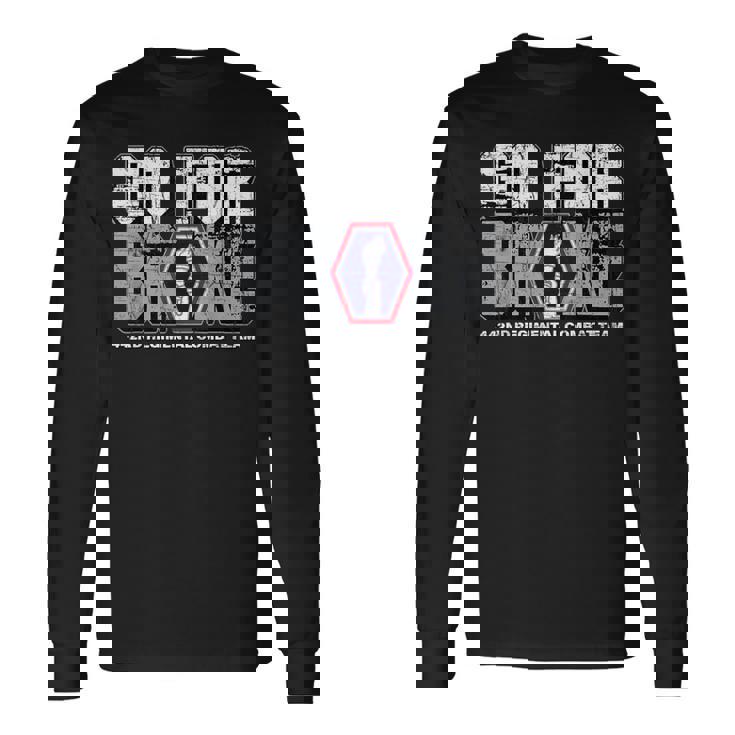 アメリカン・マローダー：第442連隊戦闘団ゴー・フォー・ブローク 長袖Tシャツ