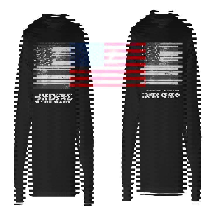 アメリカ国旗tシャツ 長袖Tシャツ