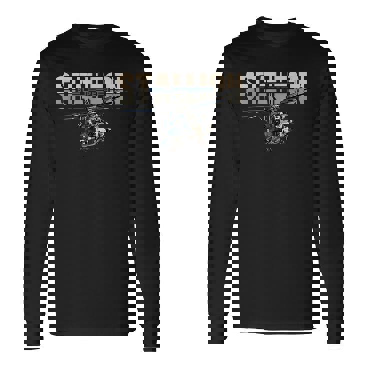 アメリカ軍 ウォーバード ヘリコプター スーパースタリオン 長袖Tシャツ