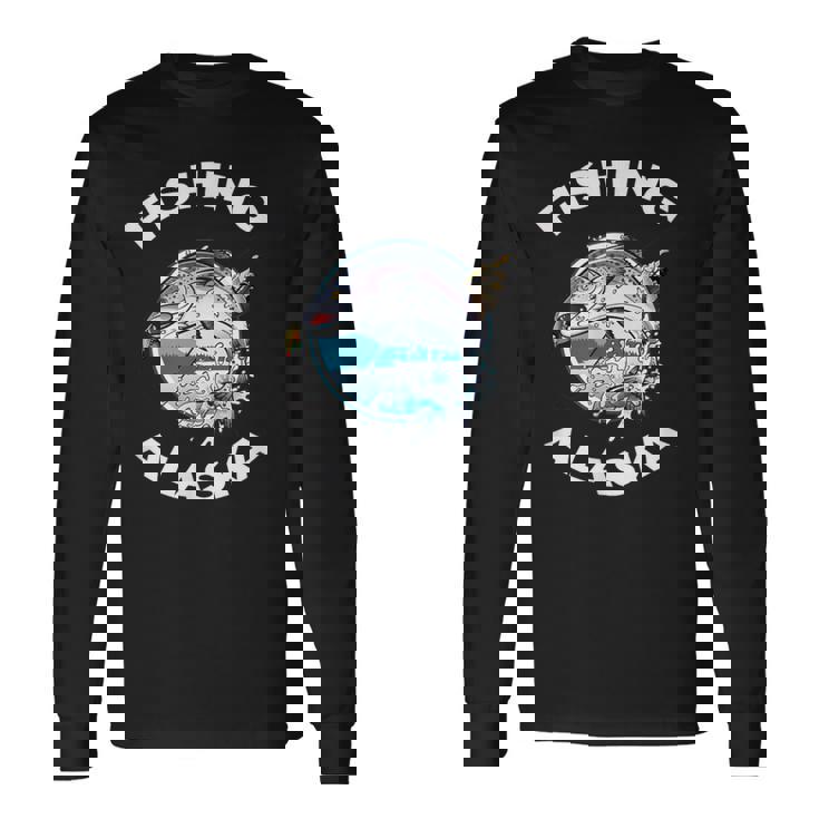 アラスカの魚アラスカの野生の鮭のお土産釣りアラスカ 長袖Tシャツ