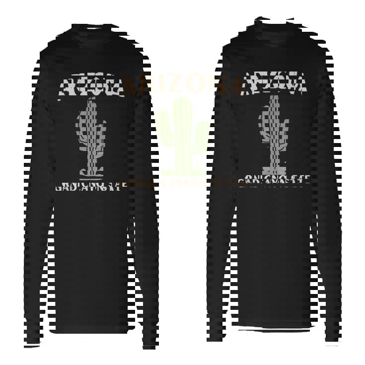 アリゾナ グランドキャニオン州立大学サグアロサボテン 長袖Tシャツ