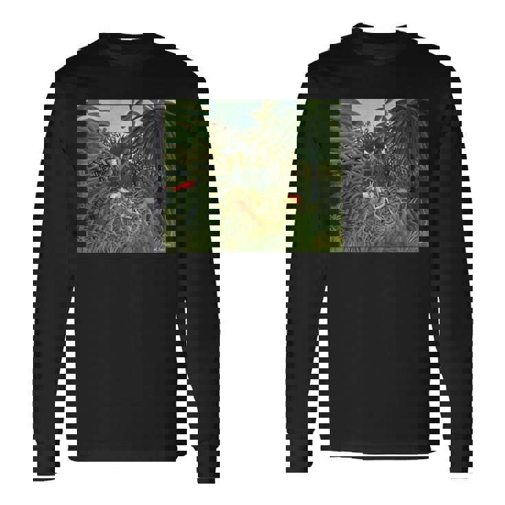 アンリ・ルソー作 ジャガー 馬を攻める1910 長袖Tシャツ