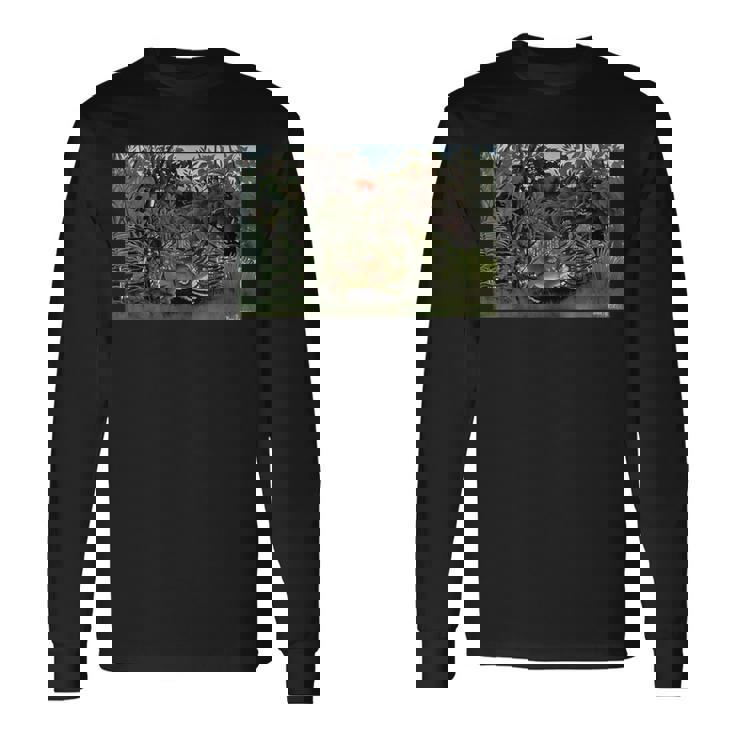 アンリ・ルソー作 空腹のライオンとアンテロープ 1905 長袖Tシャツ