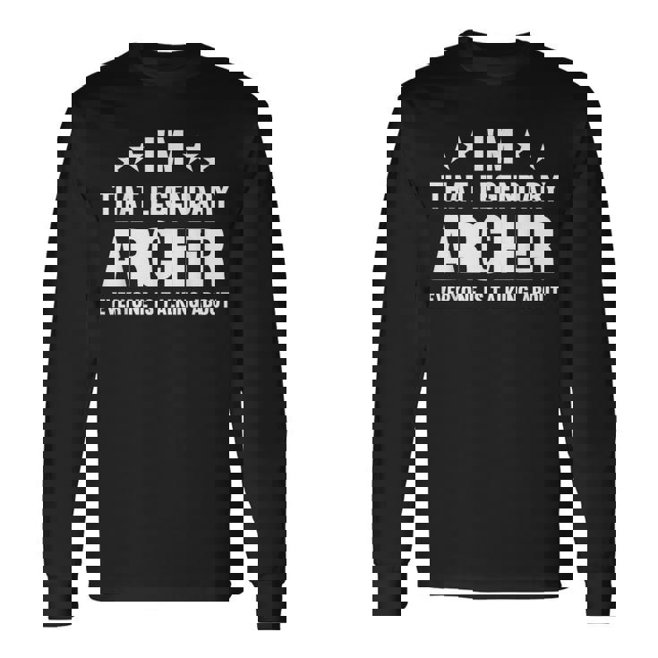 アーチャー 個人名 I'm That Legendary Archer 長袖Tシャツ