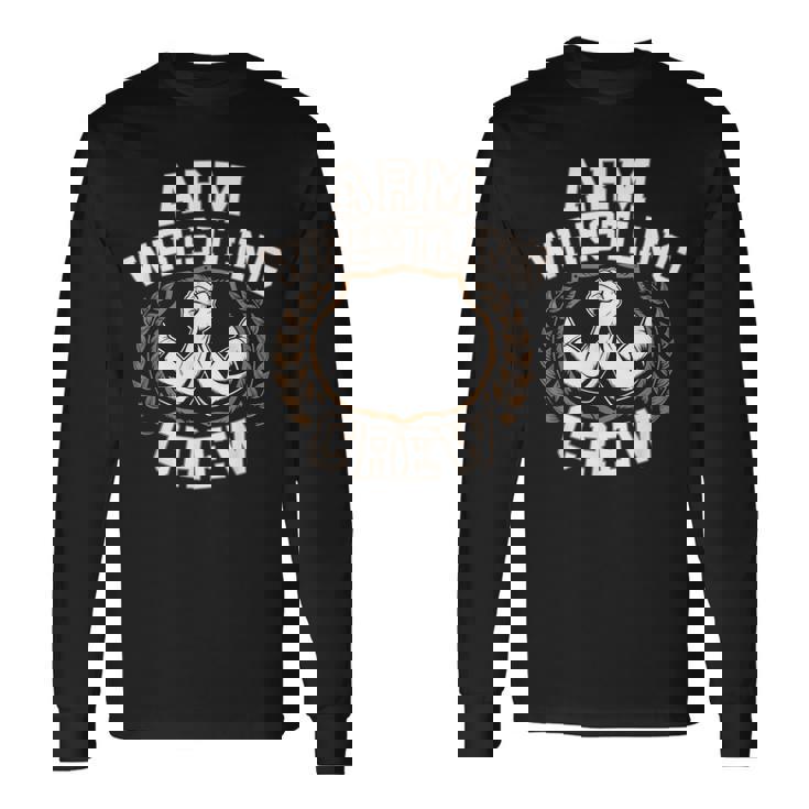 アームレスリング クルー アームレスリング アームレスリング 長袖Tシャツ ギフトのアイデア