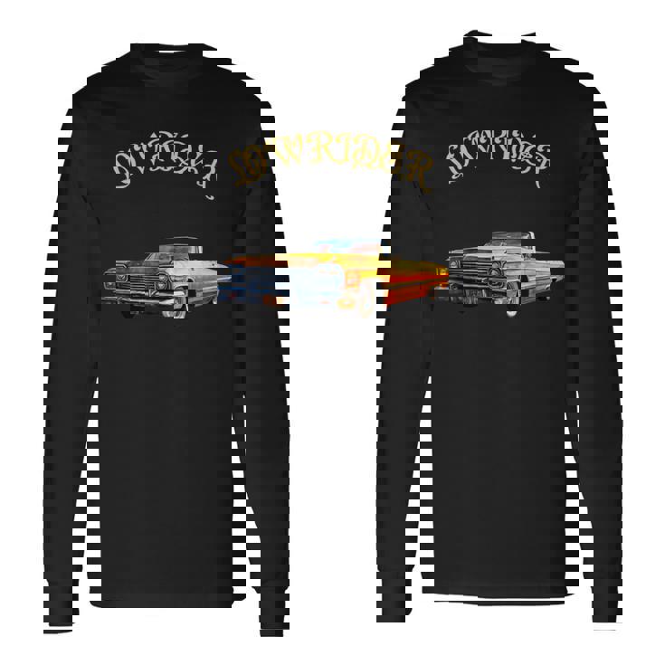 イエロー ローライダー キャデラック 長袖Tシャツ