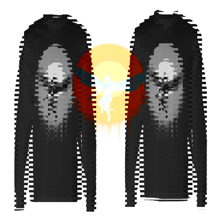 イカロスと蝋の翼 長袖Tシャツ