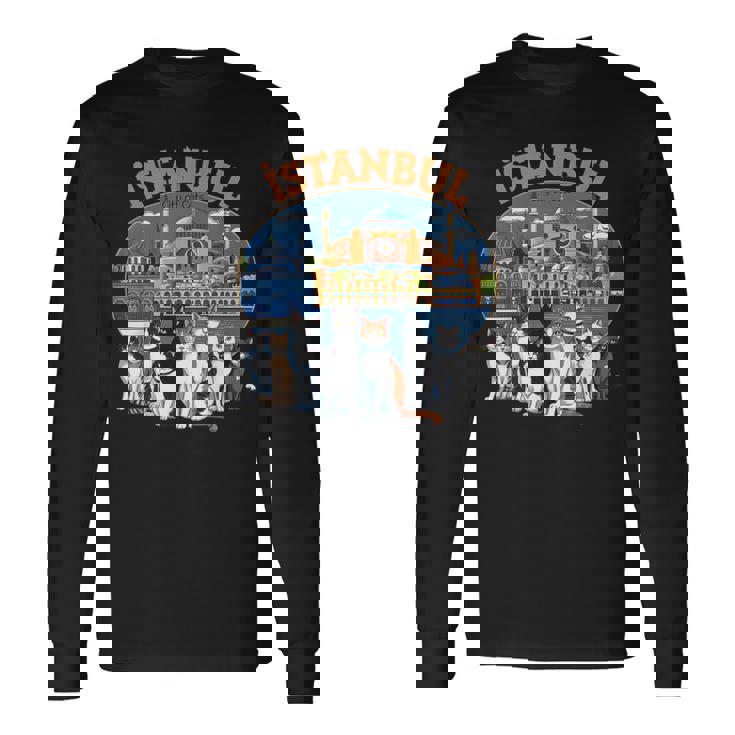 イスタンブール 猫の街 トルコ土産 トルコ猫好きギフト 長袖Tシャツ