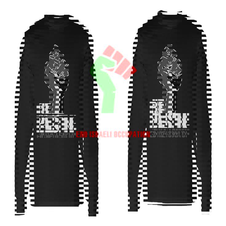 イスラエル人民の自由なパレスチナの職業 長袖Tシャツ