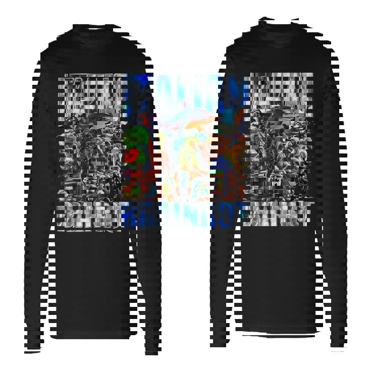 イタリア ブレイン ブートレッグ レトロ ミーム シャーク トラレロ トラララ 長袖Tシャツ ギフトのアイデア