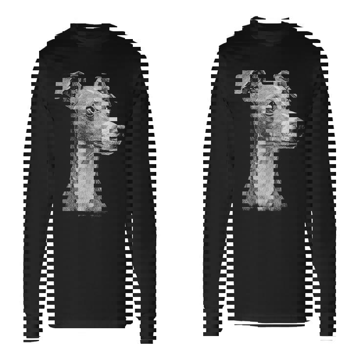 イタリアン グレイハウンド 犬 モチーフ ペット イタリアン グレイハウンド 長袖Tシャツ ギフトのアイデア