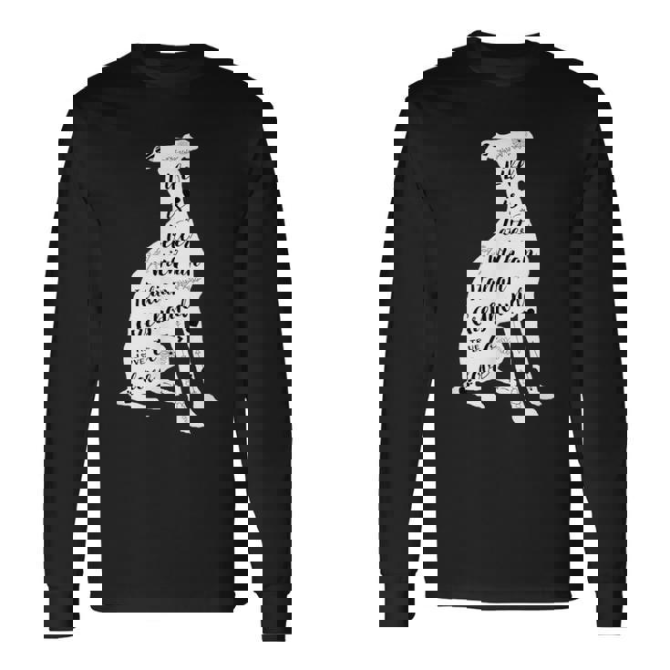 イタリアングレイハウンドシャツデザイン イタリアングレイハウンド犬愛好家 長袖Tシャツ