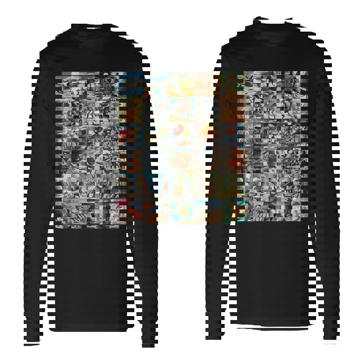 イタリアンブレインロットファニーミーム 長袖Tシャツ