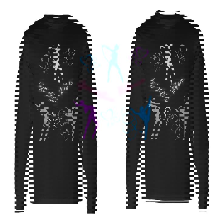 イタリア新体操 イタリア 体操 ハート 長袖Tシャツ