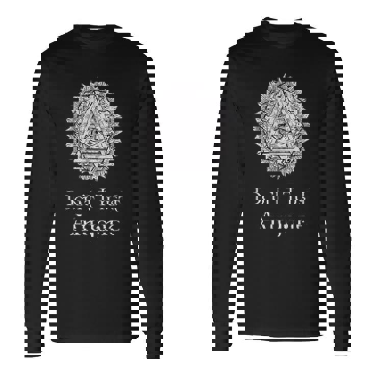 イルミナティのシンボル、信頼、すべてを見る目、プロビデンス 長袖Tシャツ