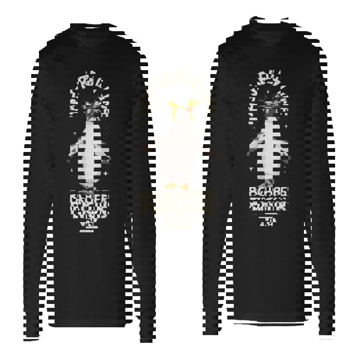 イワトビペンギンが大好き 長袖Tシャツ