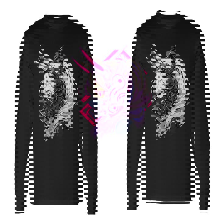 イースターバニーイヤー サイバーパンク エステティックテックウェア 長袖Tシャツ