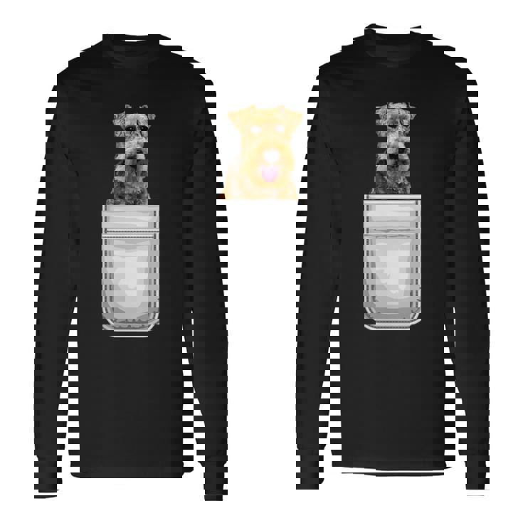 ウェルシュテリア パピー ドッグ ポケット入り 長袖Tシャツ