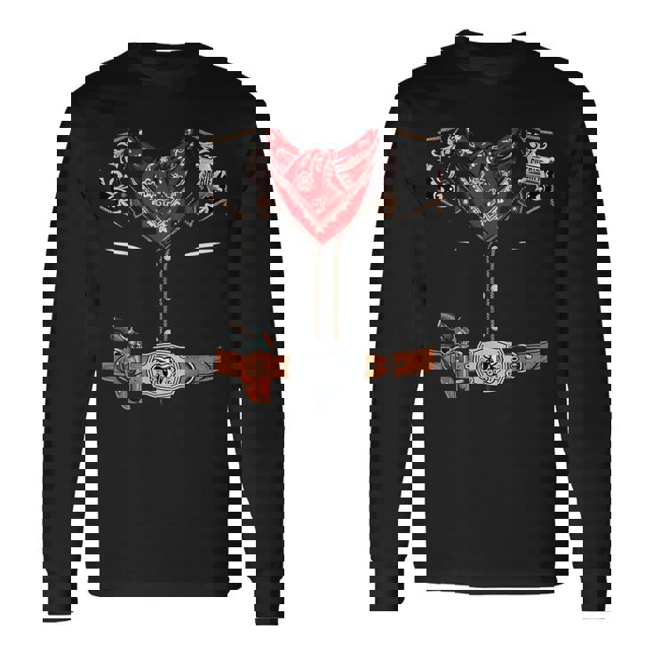 ウエスタン保安官 カウボーイベスト ハロウィンコスチューム 長袖Tシャツ